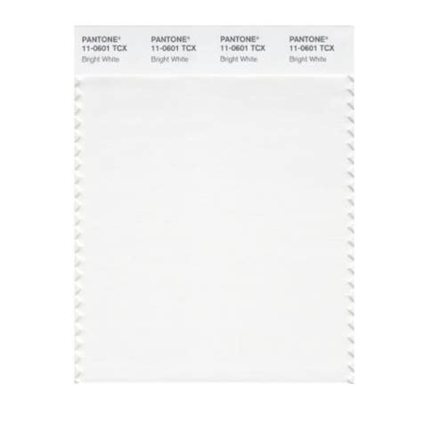 Pantone Smart 11 0601x Color Swatch Card Bright White