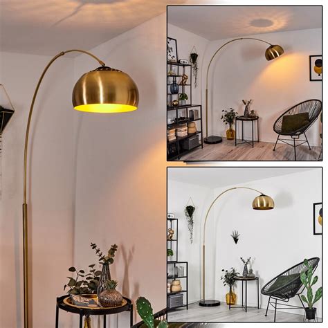 Lourinha Lampada Ad Arco Ottone Nero H Lampada It