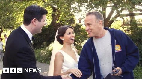 When Tom Hanks Runs Into Your Wedding Photos Bbc News