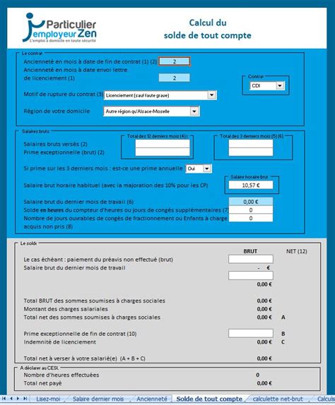 Le Calculateur De Solde De Tout Compte Un Outil Exclusif Et Tr S Utile