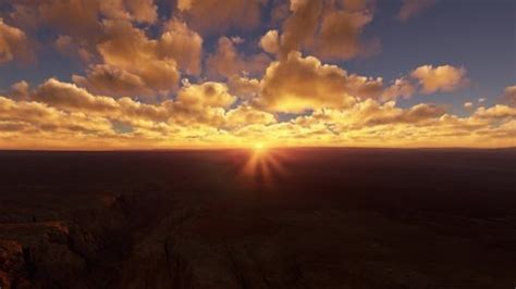 3d Aerial View Sunset Grand Canyon Stock Footage Video (100% Royalty ...