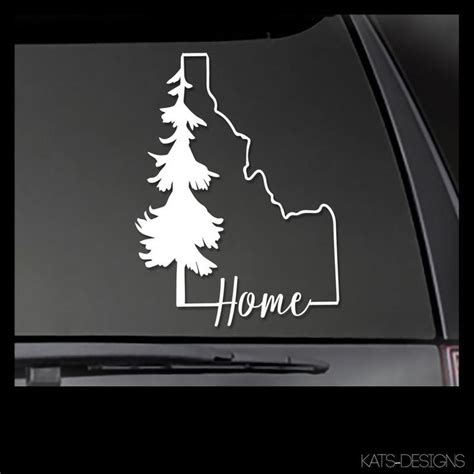 Idaho State Idaho Home Vinyl Decal Car Truck Window Etsy Truck Window Stickers Car Decals