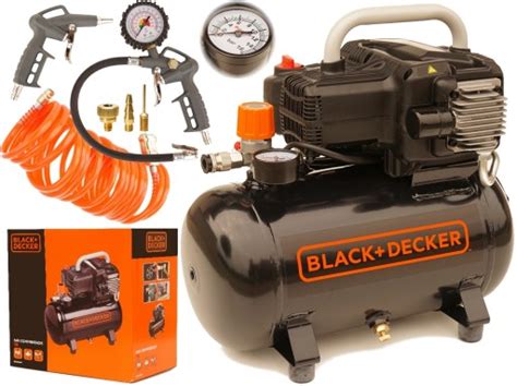 BLACK DECKER KOMPRESOR SPRĘŻARKA BEZOLEJOWY 12L 10bar zestaw