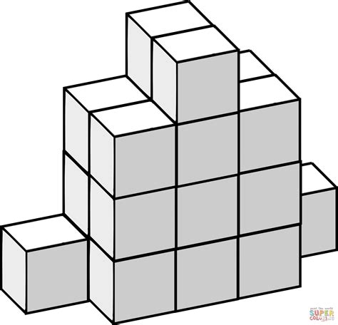 Soma Cubes Coloring Page Free Printable Coloring Pages