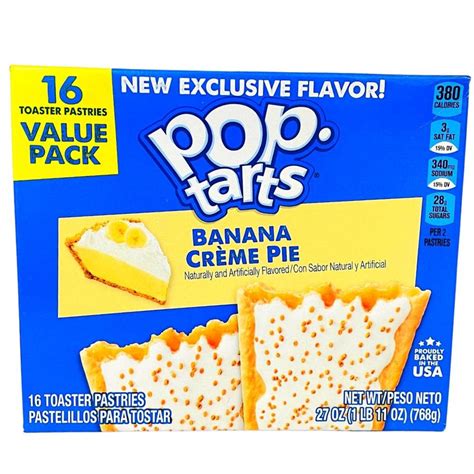 Pop Tarts Banana Creme Pie 16 Pack 768g Candy Funhouse