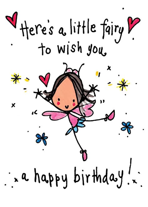 Heres A Little Fairy To Wish A Happy Birthday Birthday Greetings