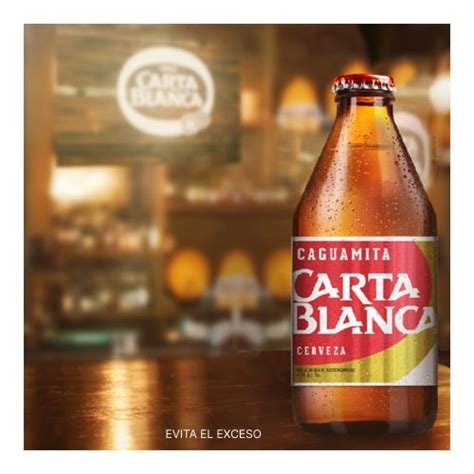 Cerveza Clara Carta Blanca Caguamita Botellas De Ml C U Bodega