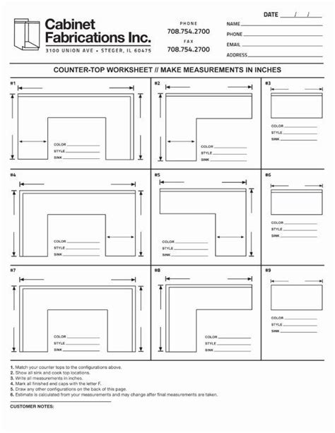 Countertop Layout Template Prntbl Concejomunicipaldechinu Gov Co