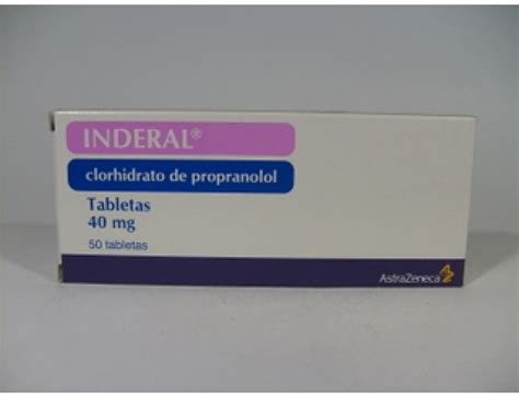 Inderal 40 Mg X 50 Tabletas