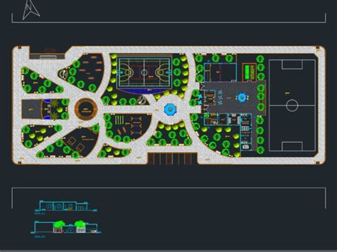 Parque En Autocad Descargar Cad Gratis Kb Bibliocad