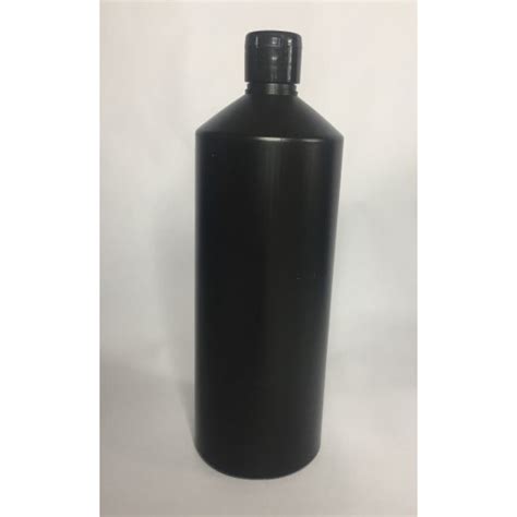 Ml L Black Hdpe Swipe Bottle With Black Flip Top Cap