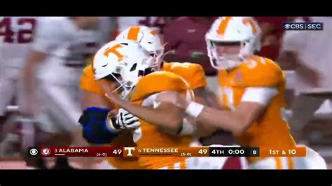 Tennessee Upsets Alabama With Game Winning Kick Youtube