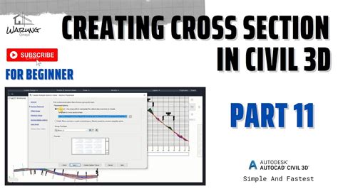 CREATING CROSS SECTION IN CIVIL 3D YouTube