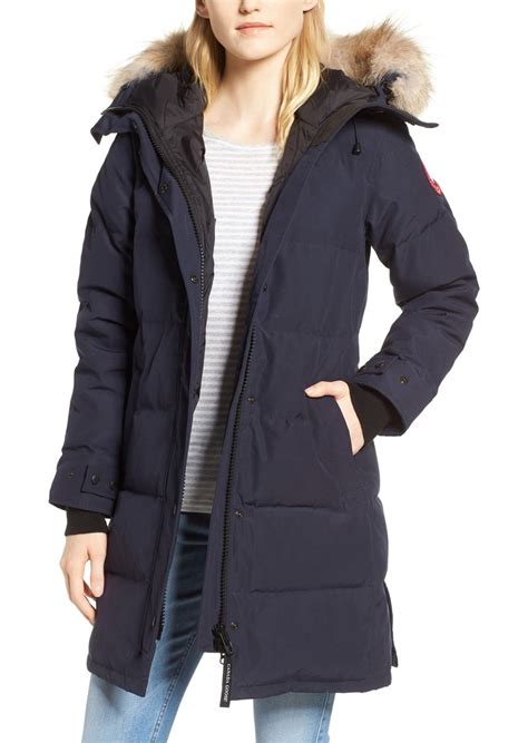 Canada Goose Women's Canada Goose Shelburne Genuine Coyote Fur Trim
