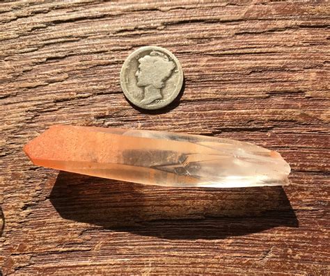 Orange Lemurian Seed Quartz Raw Deep Striations Keys Mine Fresh