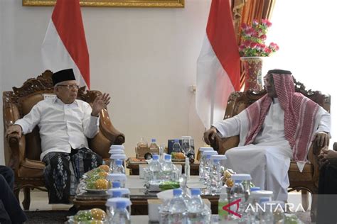 Wapres Bahas Kerja Sama Sektor Pendidikan Dengan Dubes Arab Antara News