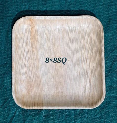 8 Inch Square Areca Leaf Plate At Rs 8 Piece Pakku Mattai Plate In