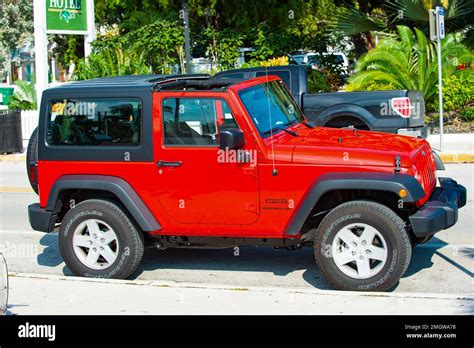 Key West Florida Usa January 09 2016 Jeep Wrangler Sport S Suv Oof