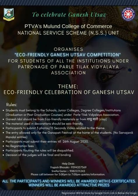 Mulund College Of Commerce Organises Eco Friendly Ganeshotsav