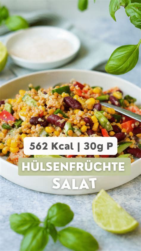 H Lsenfr Chte Salat Vegan Proteinreich Meal Prep Geeignet