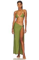 Yevrah Swim Capri Basic Bikini Top In Green Revolve