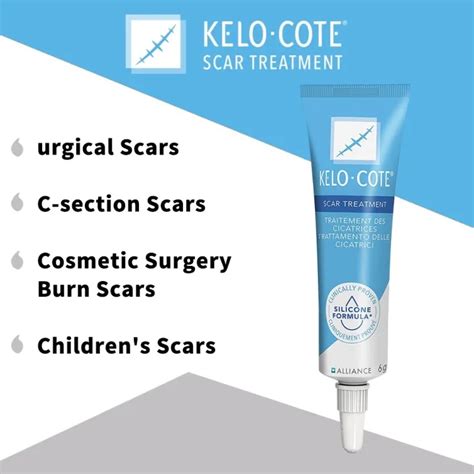 NuanaS7v KELO COTE Scar Treatment Advanced Formula Scar Gel 15g Acne