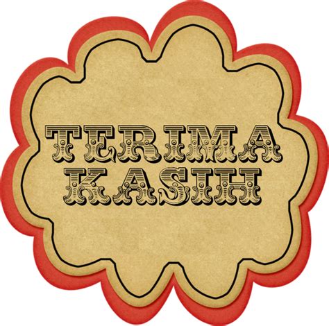 Readymade Stickers Terima Kasih Dicesry T And Favor Malaysia