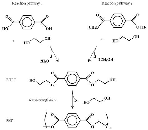 Chemical Reactions Of Pet Manufacturing Download Scientific Diagram