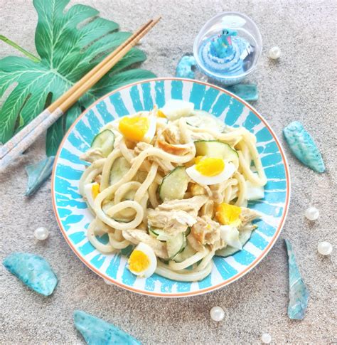 Rezept Udon Salat mit Hühnchen und Gurken Mangakochbuch