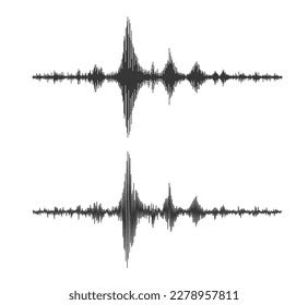 Earthquake Seismograph Wave Seismic Graph Seismometer Stock Vector