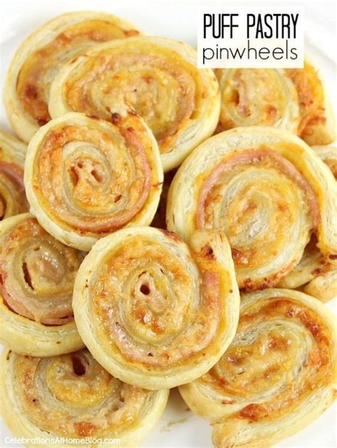 Easy Ham And Cheese Puff Pastry Pinwheels Recipe Puff Pastry