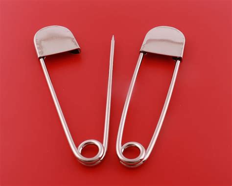 Silver Safety Pinsewing Safety Pinsdecorative Pins Garment Etsy