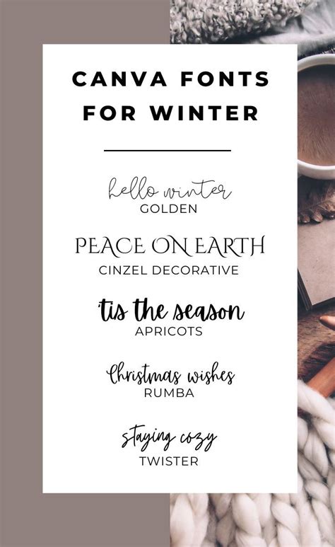 Canva Fonts to Use This Winter | Christmas fonts, Font canva lettering ...