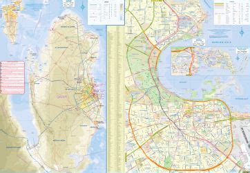 Qatar Detailed Road Map