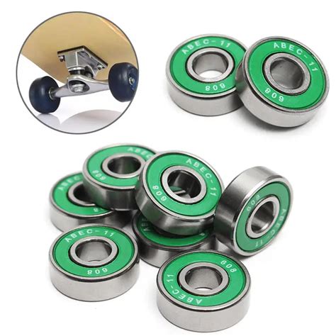 8Pcs 608 ABEC 11 Skate Roller Inline Skating Scooter Bearing Shields