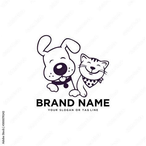 creative logo design Dog and Cat vector template Stock Vector | Adobe Stock