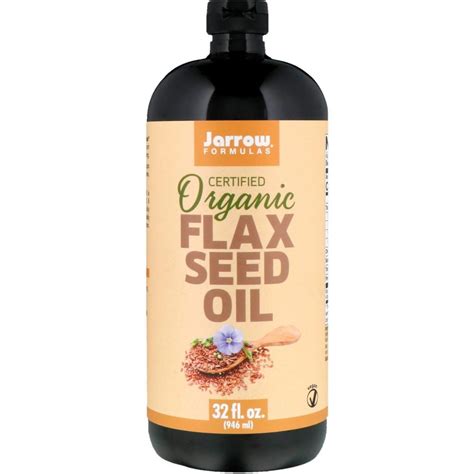 Jarrow Formulas Certified Organic Flax Seed Oil 32 Fl Oz 946 Ml By Iherb