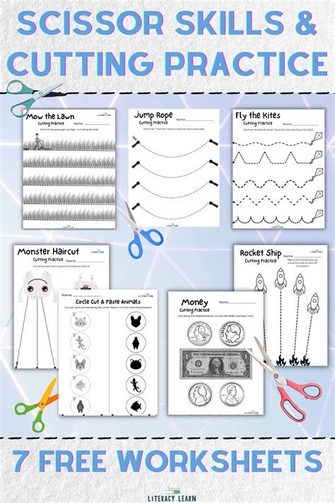 Scissor Skills And Cutting Practice 8 Free Printables Literacy Learn