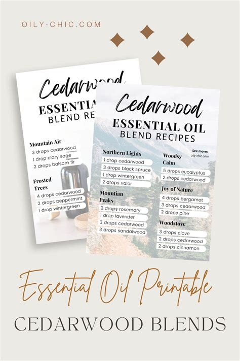 Cedarwood Essential Oil Blends For Diffuser Recipes And More