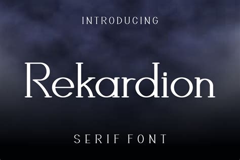 Rekardion Font By Lelevien · Creative Fabrica