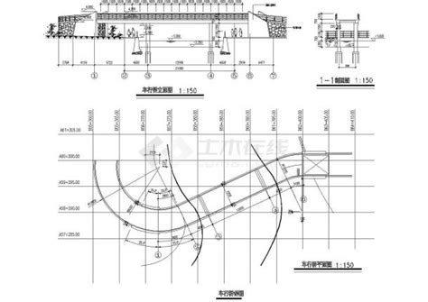 某车行桥全套施工参考cad详图仿古建筑土木在线