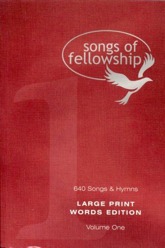 Songs Of Fellowship Volume 1 Large Print Words Edition: v. 1 - Songs Of Fellowship ...