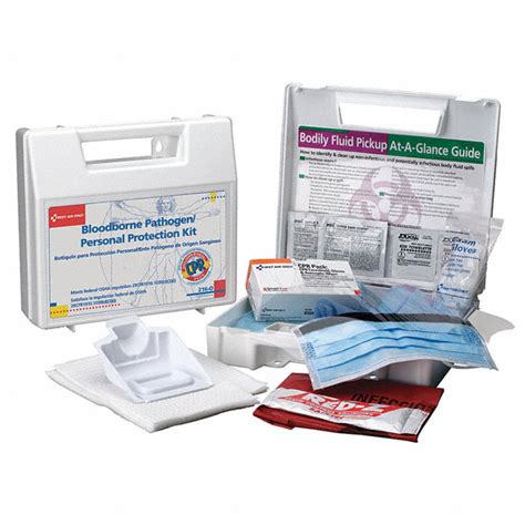 First Aid Only Bloodborne Pathogen Kit Plastic Case White 1 Ea