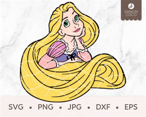 Tangled Svg Rapunzel Svg Svg Png  Dxf Eps Cricut Etsy