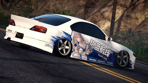 Itasha Nissan Silvia S 15 Spec R Azur Lane GTA5 Mods