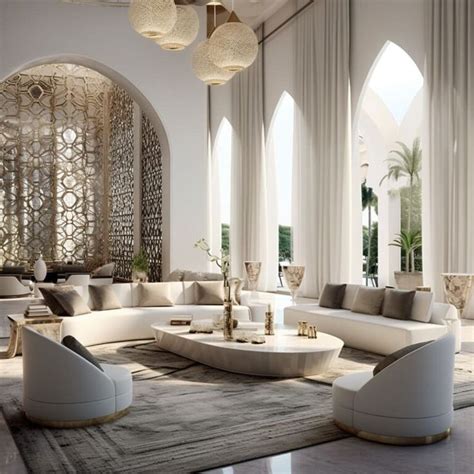 Modern Arabic Majlis Interior Design In Dubai Fancy House Living