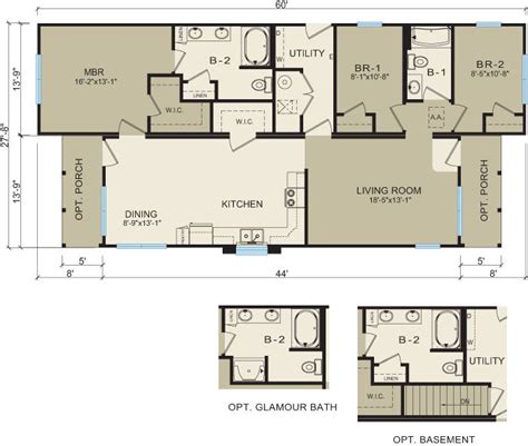 Michigan Modular Home Floor Plan 3660-like | Modular home floor plans, Modular homes, Floor plans