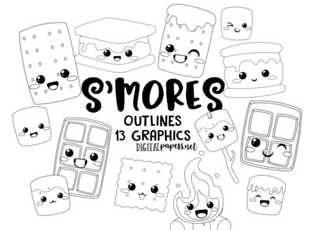 Smores Coloring Page