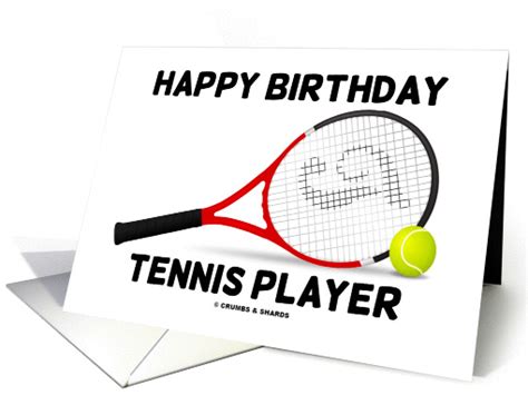 Happy Birthday Tennis Player Tennis Ball Tennis Racquet 850722