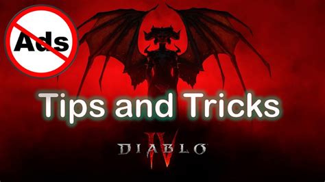 Diablo 4 Tips And Tricks Youtube